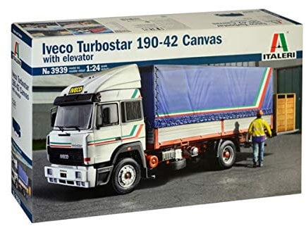 ITALERI 3939S - 1:24 IVECO Turbostar 190.42 Canvas Truck , Modellbau, Bausatz, Standmodellbau, Basteln, Hobby, Kleben, Plastikbausatz, detailgetreu
