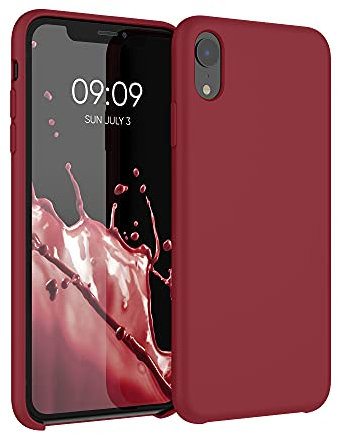 kwmobile Case Compatible with Apple iPhone XR Case - TPU Silicone Phone Cover with Soft Finish - Dark Red