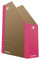 DONAU LIFE 3550001FSC-30 Stehsammler Stehordner Archive Box Pappe/ Karton - Rosa| bis zu 500 Blatt Für Büro, Schule und Zuhause zur Aufbewahrung von Dokumenten im A4 Format, Archivierung von Magazinen