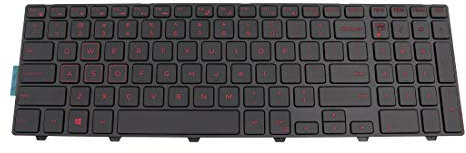 Red Prints Tastatur ohne Hintergrundbeleuchtung für Dell Inspiron 15 3542 3543 3551 3552 5542 5545 5547 5755 5551 5558 5552 5758 5759 7557 7559 5559| 177 50000 Serie 5748 5749 5755 5758 5759