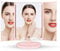 Espejo de Maquillaje con LED, Iluminado Espejo de Mesa Luz con Ampliación 1X / 2X / 3X Plegable Espejo de la Vanidad Rotación 180° Pantalla Táctil Espejo Cosmético para Hombre y Mujer