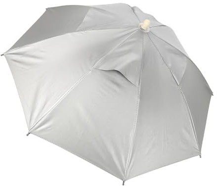 Regenschirmhut, Outdoor faltbaren Sonnenschirm Hut Angeln Camping Kopfbedeckung Gap Kopf Hut für Dekoration Kostüm Radfahren Angeln Gartenarbeit