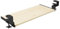 FIX&EASY Tastaturauszug klemmbar mit Tastaturablage 600X300mm fichte kiefer Holz massiv, Tischklemmen höhenverstellbar schwarz, Schienen schwarz 300mm, Auszug für Tastatur Maus und Laptop Ablage