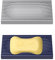 LEEQBCR 2 Stück Silikon-Seifenschale, Seifenschale mit Ablauf, Silikon-Seifenhalter für Baddusche, rutschfester Design-Seifenhalter für Bad und Küchentheke (grau, blau)
