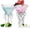 SLHOWOW Lot de 2 verres à cocktail en forme de méduse en forme de pieuvre - Transparent - Créatif - Pour maison, bar, restaurant, mariage, vacances, fête (emballage en boîte)