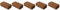 5X Kokoserde für Zimmerpflanzen | 40 Liter | 650g 20x5,5x10cm | Kokosfasern | Kokossubstrat Kokoserde Anzuchterde Humusziegel Blumenerde Bio Gartenerde Kokosziegel fein Quelltabletten Kokosblumenerde