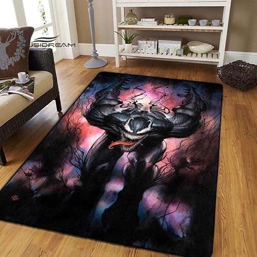BGAFAG Horror Venom Teppiche Für Zuhause Wohnzimmer Schlafzimmer Eingang Großflächige Teppiche Weich Mode Dekoration Flauschig E9603 120X180Cm