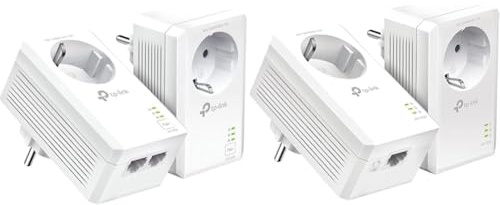 TP-Link TL-PA7027P KIT Powerline Netzwerkadapter weiß & Powerline Adapter Set TL-PA7017P KITweiß