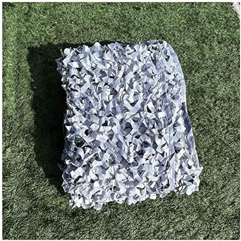 DLLY Tarnnetz, Sonnensegel, 2x3/3x4/4x5/5x6/6x8m Sonnenschutz Camouflage Netz, Outdoor Tarnnetz Für Militär/Jagd/gartendekoration, Grau,2x4m(6.6 * 13ft)