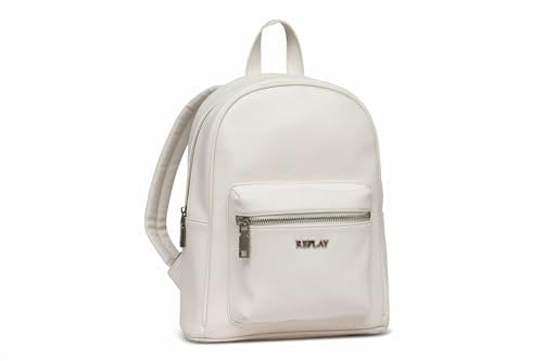 Replay Damen Rucksack aus Kunstleder, Weiß (Opt White 001), Onesize