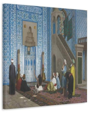 Rüstem Pasha Moschee, Istanbul von Jean-Leon Gerome Maler, Kunstwerk, Poster, Wandkunst, Scroll Leinwand, Bild, Wohnzimmer, Dekoration, Zuhause, 70 x 70 cm