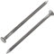 AERZETIX - C70855 - Lot de 300 Clous à tête plate Ø3.1x70 mm - diamètre de la tête Ø7 mm - en acier - couleur argent - rembourrage bardage menuiserie