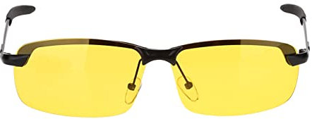 Dilwe Nachtsichtbrille, Blendfreie, Polarisierte Nachtfahrbrille, Retro-HD-Sonnenbrille Zum Angeln, Fahren