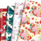 12 Blatt 50,8 x 71,1 cm japanisches Kimono-Geschenkpapier mit Linienkunst-Tinte, japanische Gebäude-Landschaftsmotive, Kraniche, Sakura-Vögel, Geschenkpapier