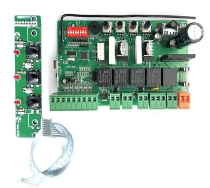 Motor de puerta corredera de entrada, Placa base del controlador de la tarjeta de la placa de circuito del motor del abridor de puerta oscilante del motor de 24 VCC (control remoto opcional) Seguro y