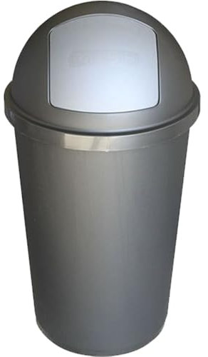 Pattumiera Bidone per la raccolta differenziata basculante automatico secchio 60LT contenitore dei rifiuti cestino da casa giardino bar ristoranti interno esterno (ANTRACITE)