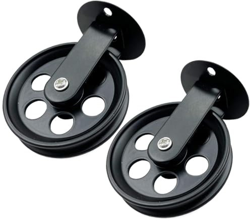 Riemenscheibe für Aufhängung, Umlenkrolle zur Wandmontage an der Decke, 2 x Antrieb mit Riemenscheibe – Deckenhaken für , Hebebühne, zur Wandmontage an der Decke