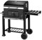 Barbacoa Carbon, Barbacoas de Carbon, Parrilla de Carbón Vegetal con Ruedas, Parrilla Barbacoa con Tapa, BBQ en Jardín y Exteriores, Gran Capacidad,107 * 115 * 68 cm -Black