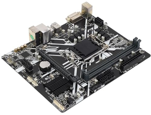 DDR4 Motherboard, Supports for LGA1151 8th Gen Core I7 I5, DVI Output, M ATX Form Factor, Realtek ALC887 8 Channel Sound Chip Onboard, Designed with 2 DDR4 Memory Slots