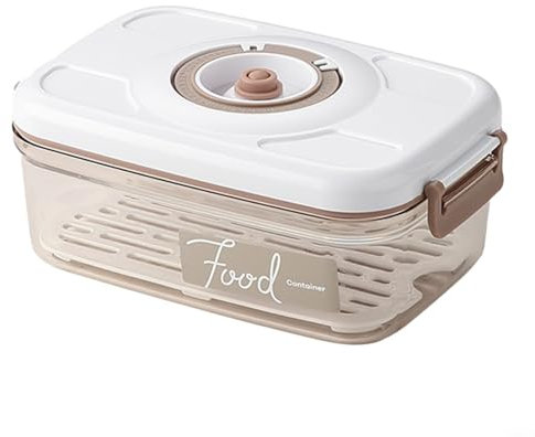 FUANA Grande capacité avec pompe à vide compatible pour la fraîcheur, fonctionnement d'un récipient sous vide alimentaire convivial, parfait pour les cuisines occupées (1,2 l)