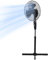 Yesuitme Pedestal Fan, 16 inch Cooling Fans Standing Fan with 3 Speed Setting Adjustable Height Tilt Angle for Living Room Bedroom Home FS40-3 (Black)