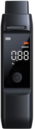 ZBK Alkoholtester mit Austauschbarem, Hochpräzisen Halbleitersensor, Schnelle Reaktionszeit, Geringer Stromverbrauch, Persönlicher Atemalkoholanalysator