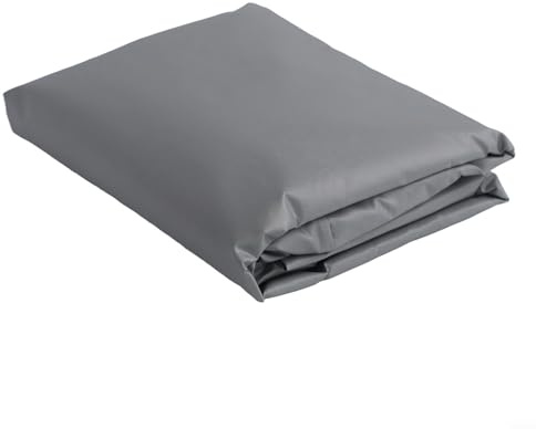 KiraKira Gartenschaukel als Ersatzdach, 2- oder 3-Sitzer, 190T Polyester-Sonnenschutz, wasserdicht, staubabweisend, für den Außenbereich, Terrasse, Markise, grau (249 x 185 x 18 cm)