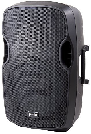Gemini AS Series AS-10P Professional Audio 10 Altoparlante PA attivo portatile con uscita equalizzatore mix, microfono e linea XLR, 1/4 e ingressi RCA