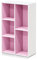 Furinno Luder Scaffale aperto reversibile a 5 cubi, Bianco/rosa