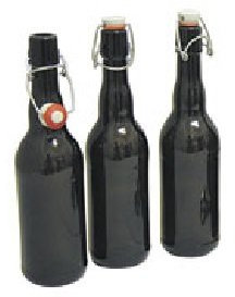 Botellas para cerveza de 0.5 lt con tapón mecánico