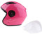 Tubayia Motorradhelm Klapphelm Integralhelm Schutzhelm Motorrad Helm mit Sonnenblende für Damen (Rosa)