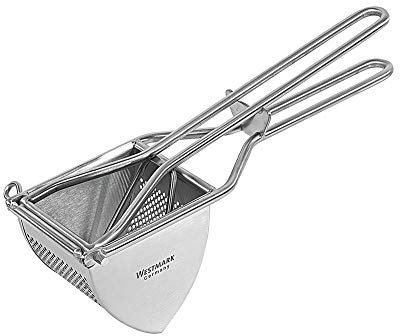 Westmark Kartoffelpresse, Mit Rund-Lochung, Rostfreier Edelstahl, Länge: 30 cm, Triangel, Silber, 61262260