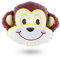Luftballon Affe Heliumballon Tiermotiv Tiere Folienballon für Kindergeburstag Deko