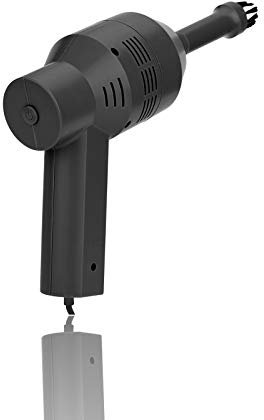 Sutinna USB Keyboard Vacuum Cleaner, Mini Portable Handheld Computer Keyboard Vacuum Cleaner for Cleaning Dust,Hair,Crumbs,Eraser Scrap,Cigarette Ash(Black)
