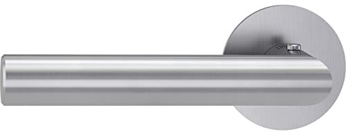 Türdrücker/Türbeschlag - LUCIA PIATTA S smart2lock - mit Schließmechanik im Griff - schließen/verriegeln ohne Schlüsselrosette (DIN LINKS)