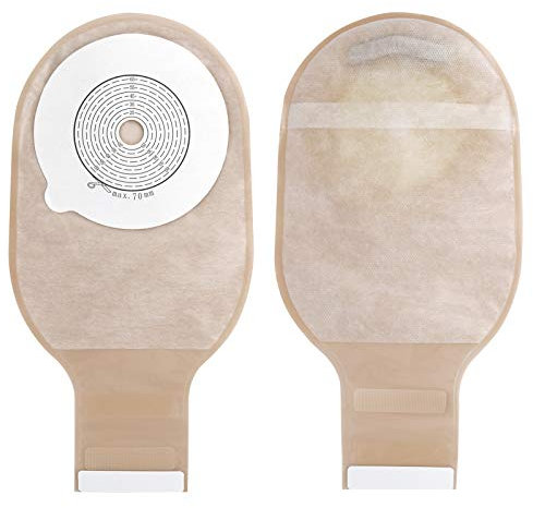 10 Stück Kolostomiebeutel, Einweg Drainagebeutel Stomabeutel für Kolostomie, Colostomy Ileostomie, Stoma Pflege (20-70mm)