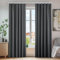 Deconovo Tende Camera da Letto 2 Pezzi Coprente Oscuranti Termiche Isolanti Tende Soggiorno Moderne Elegante con Nastro per la Casa 140x220 CM Grigio Scuro