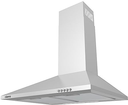 CIARRA CAS6201A Campana Extractor Cocina 60cm 370m³/h 40W Clase A - 3 Velocidades de Extracción -Luz LED - Acero Inoxidable