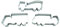 BekkiB 530903-3er Ausstecher-Set Fahrzeuge - Ausstechformen Müllauto, Betonmischer und LKW - Formen aus Edelstahl sind spülmaschinengeeignet
