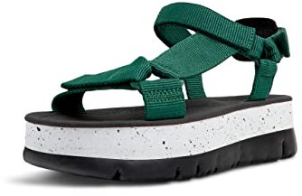 Camper Oruga Up K200851, Sandalias, Mujer, Verde 016, 36 EU