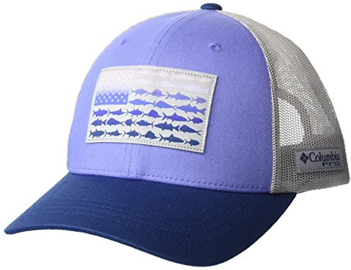 Columbia Damen PFG Schnappverschluss Cap, Violettes Meer/kühles Grau/Fischflagge, One Size