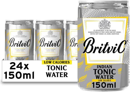 Britvic Low Calorie Indian Tonic Water, 24 x 150ml Can