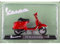 Kompatibel mit 1985 Vespa PK 50 Automatica Rot 1:18 Editorial Salvat VES0057