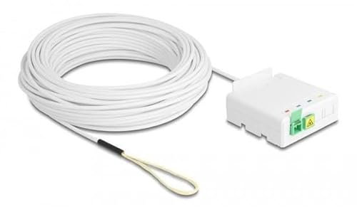 Delock LWL Anschlussdose 2 x SC/APC Simplex mit Verlegekabel Set 40 m