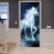 Türaufkleber Selbstklebend 3D Einhorn Tier Pferd 80 X 200 Cm Tapeten Türtapete Türposter Türfolie Klebefolie Von Trendwände Abnehmbar Fototapete Wohnzimmer Schlafzimmer Haus Dekoration - Türfoto
