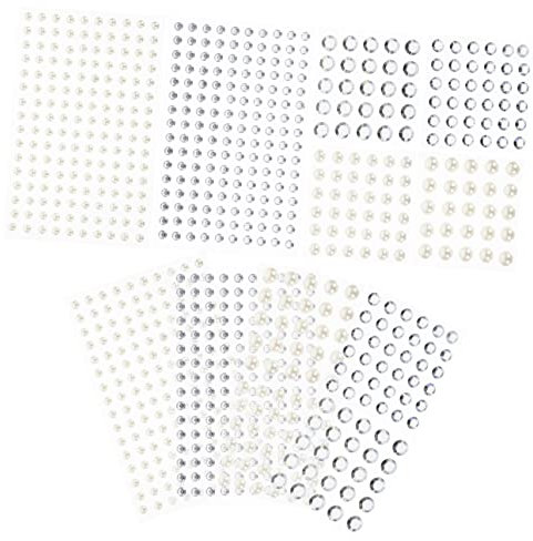 VILLCASE 12blätter Selbstklebende Strass-sticker Für Make-up-gesicht Nagel-charms Telefon-shell-aufkleber Sticker