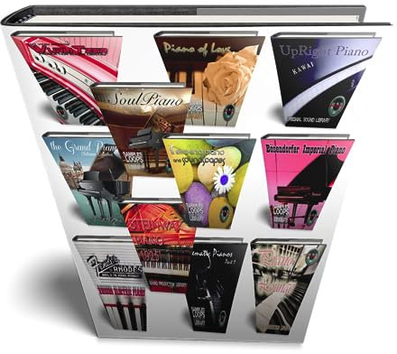 PIANOS Mega Bundle – 11 große Essentials WAVE/Kontakt Samples/Loop Studio Libraries