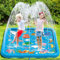 Chennyfun Sommer Sprinkler Wasserspielmatte, Großes Quadratisch Aufblasbar Splash Spielmatte 67 Zoll, Outdoor Sommer Wasserspielzeug für Familie Aktivitäten/Strand/Garten für Jungen,Mädchen,Haustiere