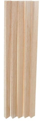 Baguettes triangulaires en bois de Balsa, 5 pièces, pour l'artisanat, bricolage, 2mm-style2