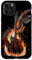 Hülle für iPhone 11 Pro E-Gitarre Metal Band rock geschwungenes Feuer / Flammen